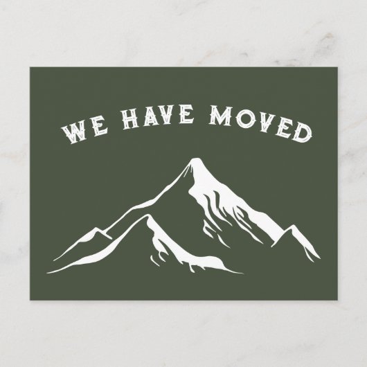 山素朴々我々は新しい家を移動 ポストカード (正面)