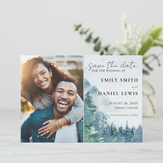 山素朴と木の水色ほこりっぽい青 セーブザデート (スタンド正面)