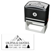 山素朴と木差出人住所 セルフインキングスタンプ (インサイチュ)