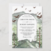 山素朴と松の木結婚林 招待状 (正面)