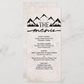 山素朴と松の結婚メニュー メニュー (正面/裏面)