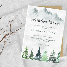 山素朴と森の水の色のリハーサル 招待状