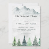 山素朴と森の水の色のリハーサル 招待状 (正面)