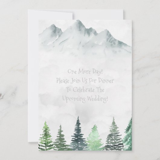 山素朴と森の水の色のリハーサル 招待状 (裏面)