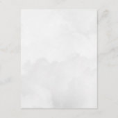 山素朴と森の水の色結婚の エンクロージャーカード (裏面)