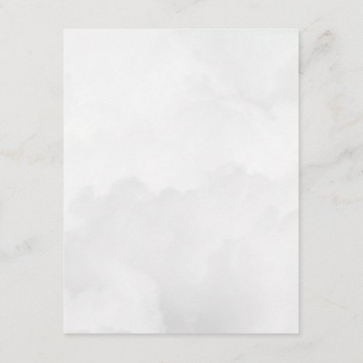 山素朴と森の水の色結婚の エンクロージャーカード (裏面)