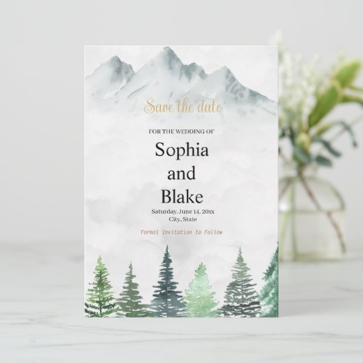 山素朴と森の水の色結婚の セーブザデート (スタンド正面)