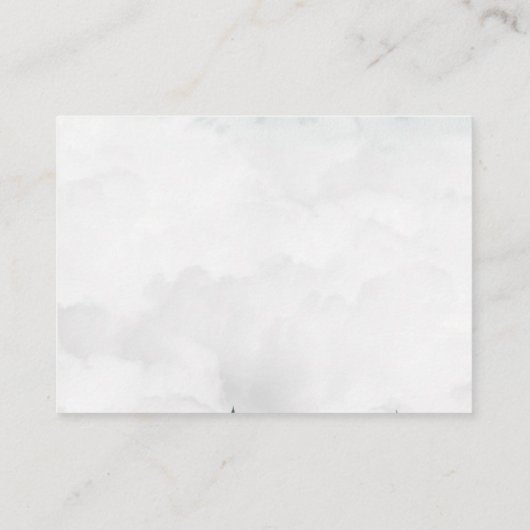 山素朴と森の水色 エンクロージャーカード (裏面)