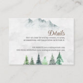 山素朴と森の水色 エンクロージャーカード (正面)