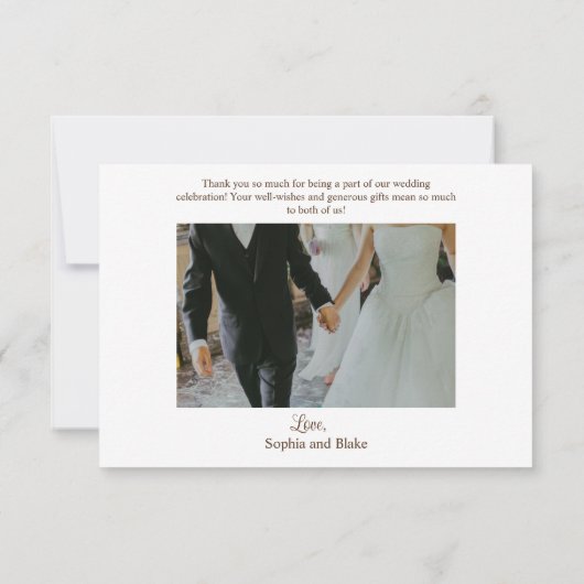 山素朴と森の水色 サンキューカード (裏面)