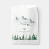 山素朴と森の結婚式の引き出物バッグ フェイバーバッグ (正面)