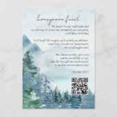 山素朴のハネムーンファンドほこりっぽい青 エンクロージャーカード (正面)