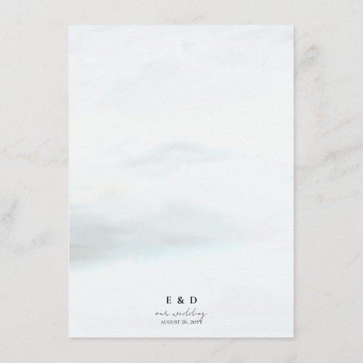 山素朴のハネムーンファンドほこりっぽい青 エンクロージャーカード (裏面)