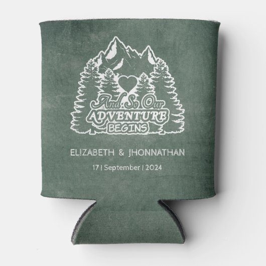 山素朴の冒険が緑の結婚冒険 缶クーラー (正面)