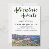 山素朴の冒険が誕生日パーティーを待つ 招待状 (正面)