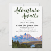 山素朴の冒険が誕生日パーティーを待つ 招待状 (正面)