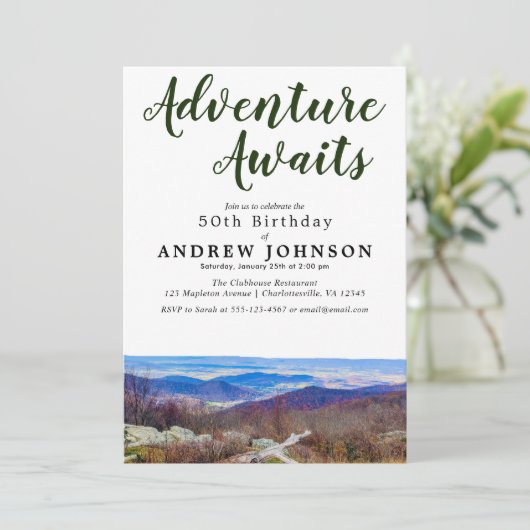 山素朴の冒険が誕生日パーティーを待つ 招待状 (スタンド正面)