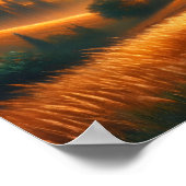 山素朴の日の出 ポスター (角)