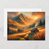 山素朴の日の出 ポストカード (正面/裏面)