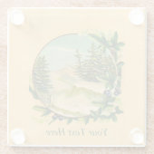 山素朴の景色 ガラスコースター (裏面)