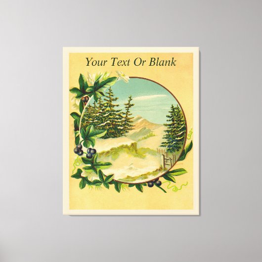 山素朴の景色 キャンバスプリント (正面)