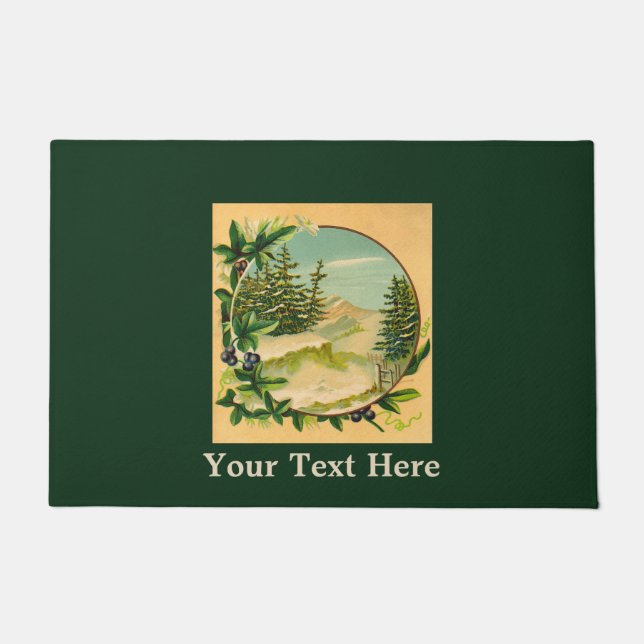 山素朴の景色 ドアマット (正面)