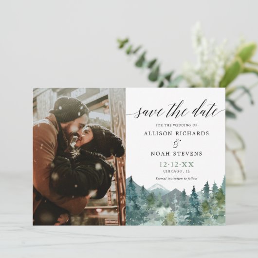 山素朴の森Date写真を保存 招待状 (スタンド正面)