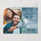 山素朴の結婚予算は日付カードを保存 ポストカード (正面)