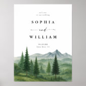 山素朴の結婚歓迎サイン ポスター (正面)