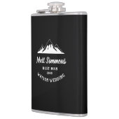 山素朴の結婚花婿介添人ギフトモダン カッコいい フラスク (左)