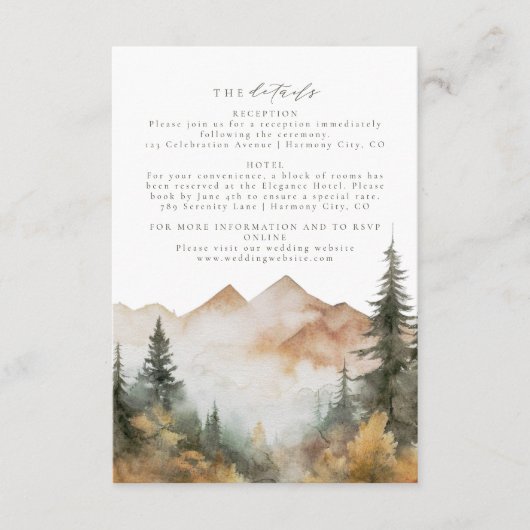 山素朴の結婚詳細エンクロージャカード エンクロージャーカード (正面)