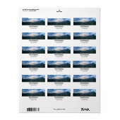 山素朴の自然写真アドレス ラベル (フルシート)