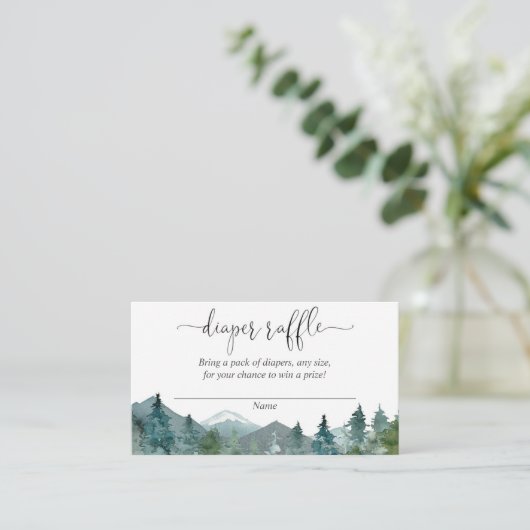 山素朴の赤ちゃんシャワーおむつデッフルカード エンクロージャーカード (スタンド正面)