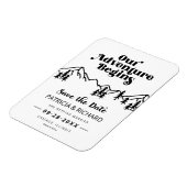 山素朴の野外結婚式が日付を救う マグネット (左側)