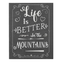 山素朴の黒板で生活が良い