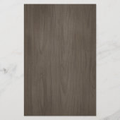 山素朴エレガント松の結婚メニューカード (裏面)