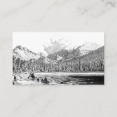 山素朴モダンの景色サンキューカード エンクロージャーカード (裏面)