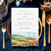 山素朴ワイナリー横結婚景 招待状