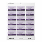 山素朴住所 シール標準サイズ ラベル (フルシート)