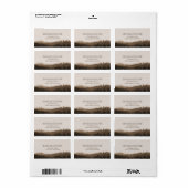 山素朴住所 シール標準サイズ ラベル (フルシート)