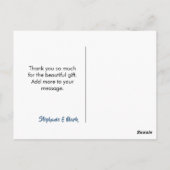 山素朴冒険ベイビーシャワーありがとう ポストカード (裏面)