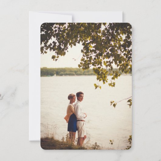 山素朴小屋の結婚式の日付を保存 セーブザデート (裏面)