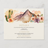 山素朴山 |砂漠結婚の エンクロージャーカード (正面)