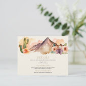 山素朴山 |砂漠結婚の エンクロージャーカード (スタンド正面)