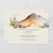 山素朴山 |砂漠結婚の エンクロージャーカード (正面/裏面)