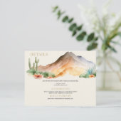 山素朴山 |砂漠結婚の エンクロージャーカード (スタンド正面)