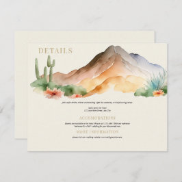 山素朴山 |砂漠結婚の エンクロージャーカード
