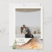 山素朴山 |砂漠結婚の 招待状 (裏面)