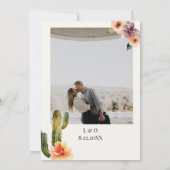 山素朴山 |砂漠結婚の 招待状 (裏面)