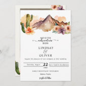 山素朴山 |砂漠結婚の 招待状 (正面/裏面)